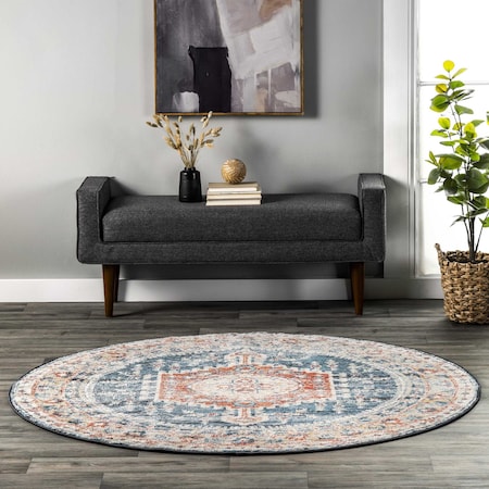 Nuloom Harley Faded Medallion Area Rug 5ft KKDL06A-R505